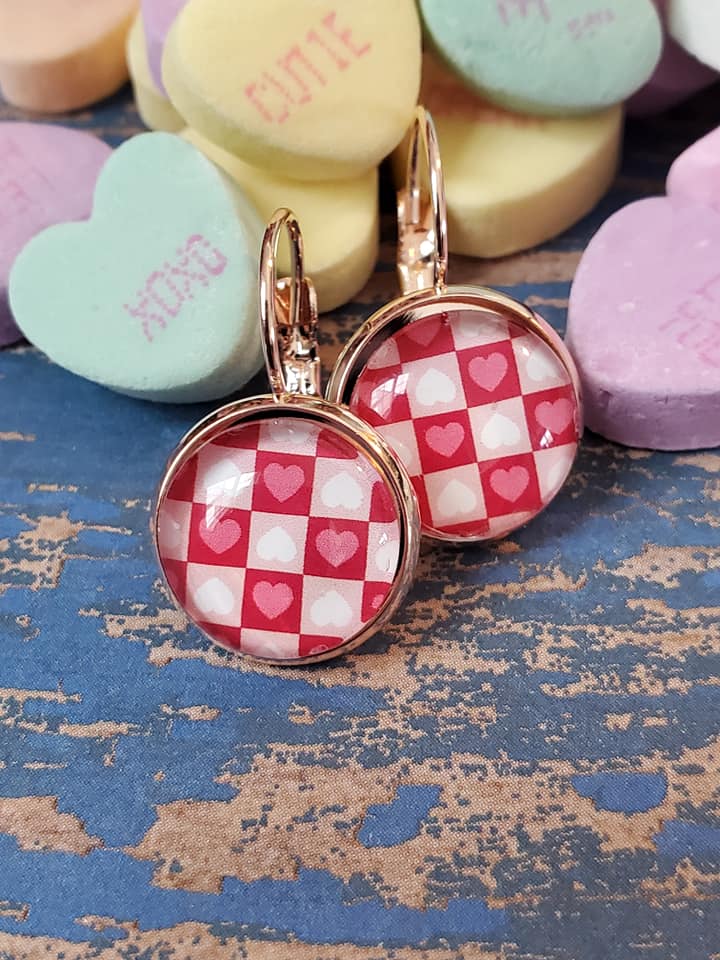 Valentine Lever Back Earrings - Style I