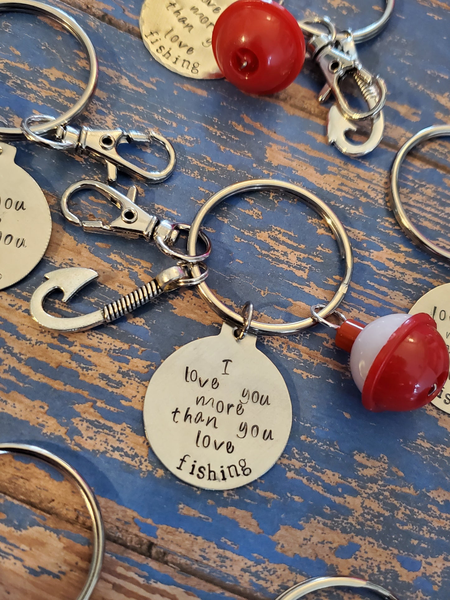 Fishing Key Chain "I love you more than you love fishing"