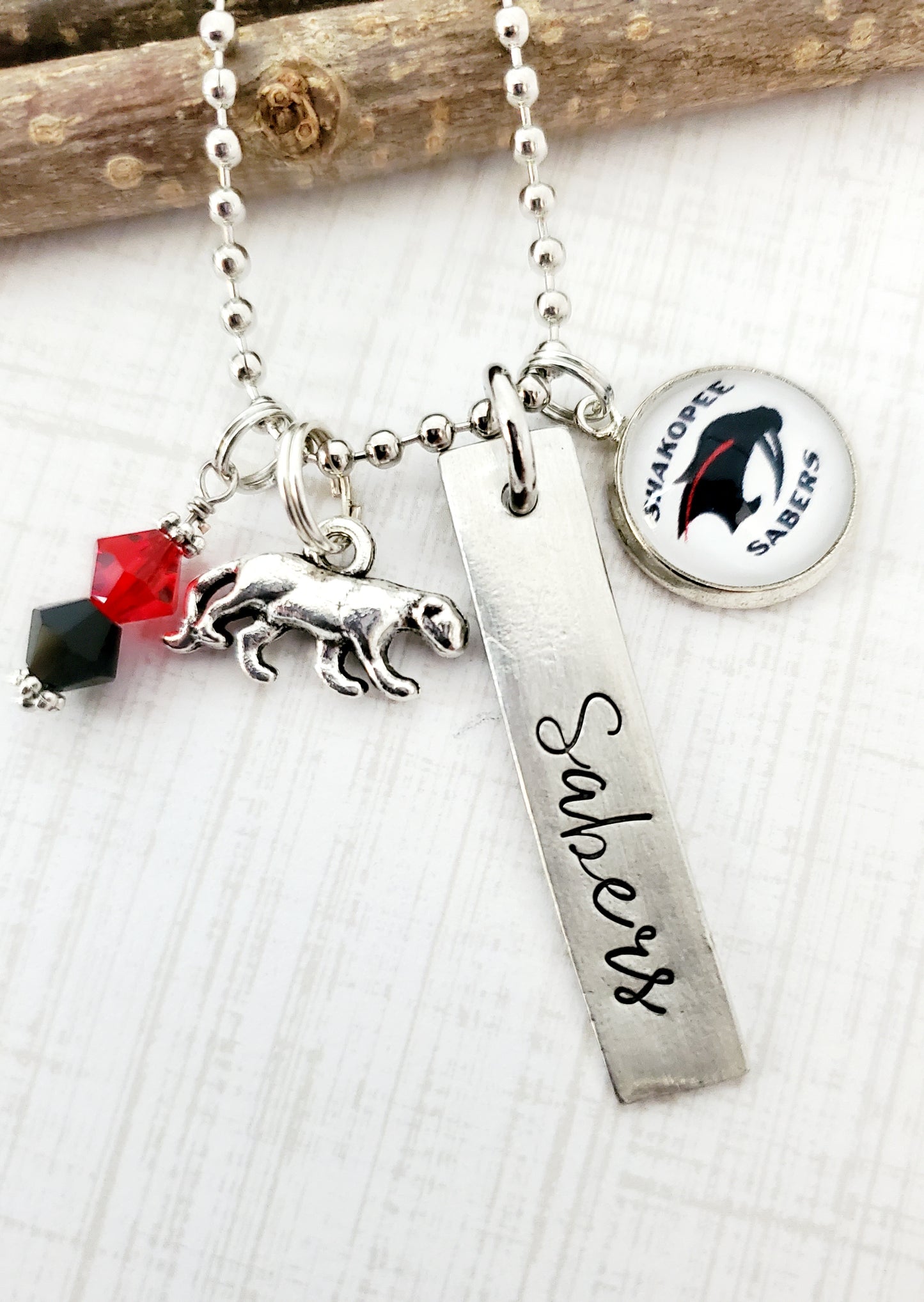 School Spirit Wear Necklaces, Customized, Personalized, School Colors