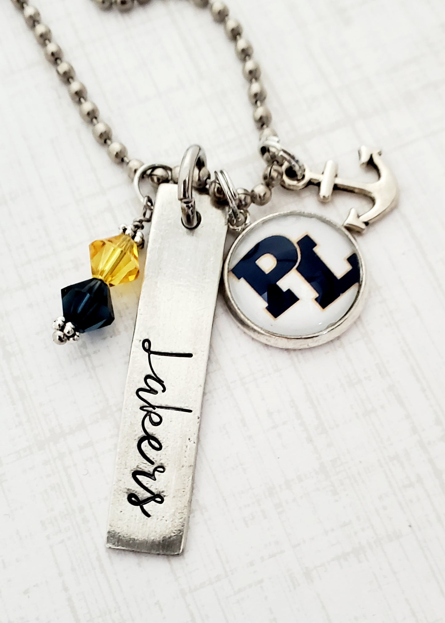 School Spirit Wear Necklaces, Customized, Personalized, School Colors