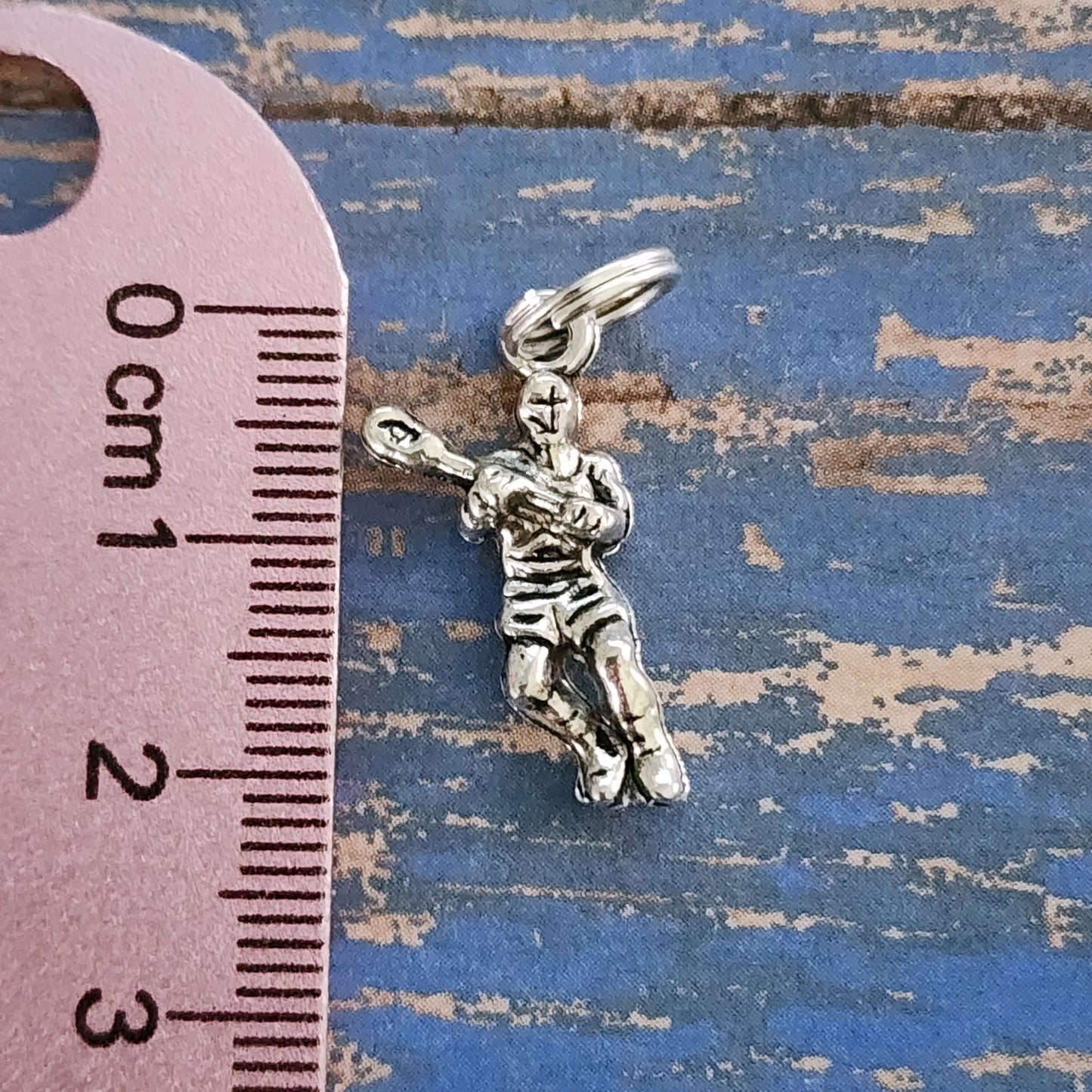 Lacrosse Player Charm