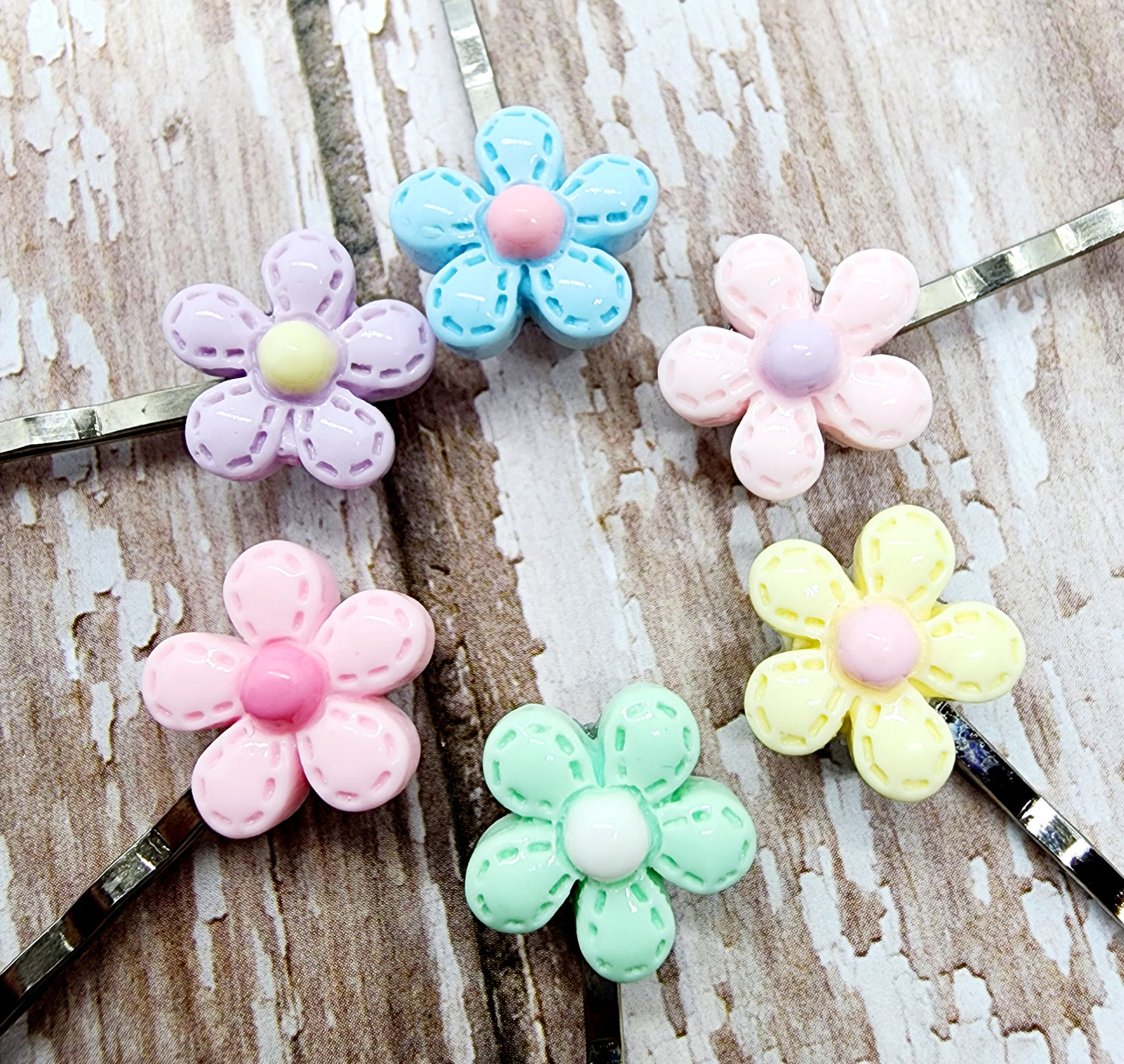 Floral Hair Bobbi Pins
