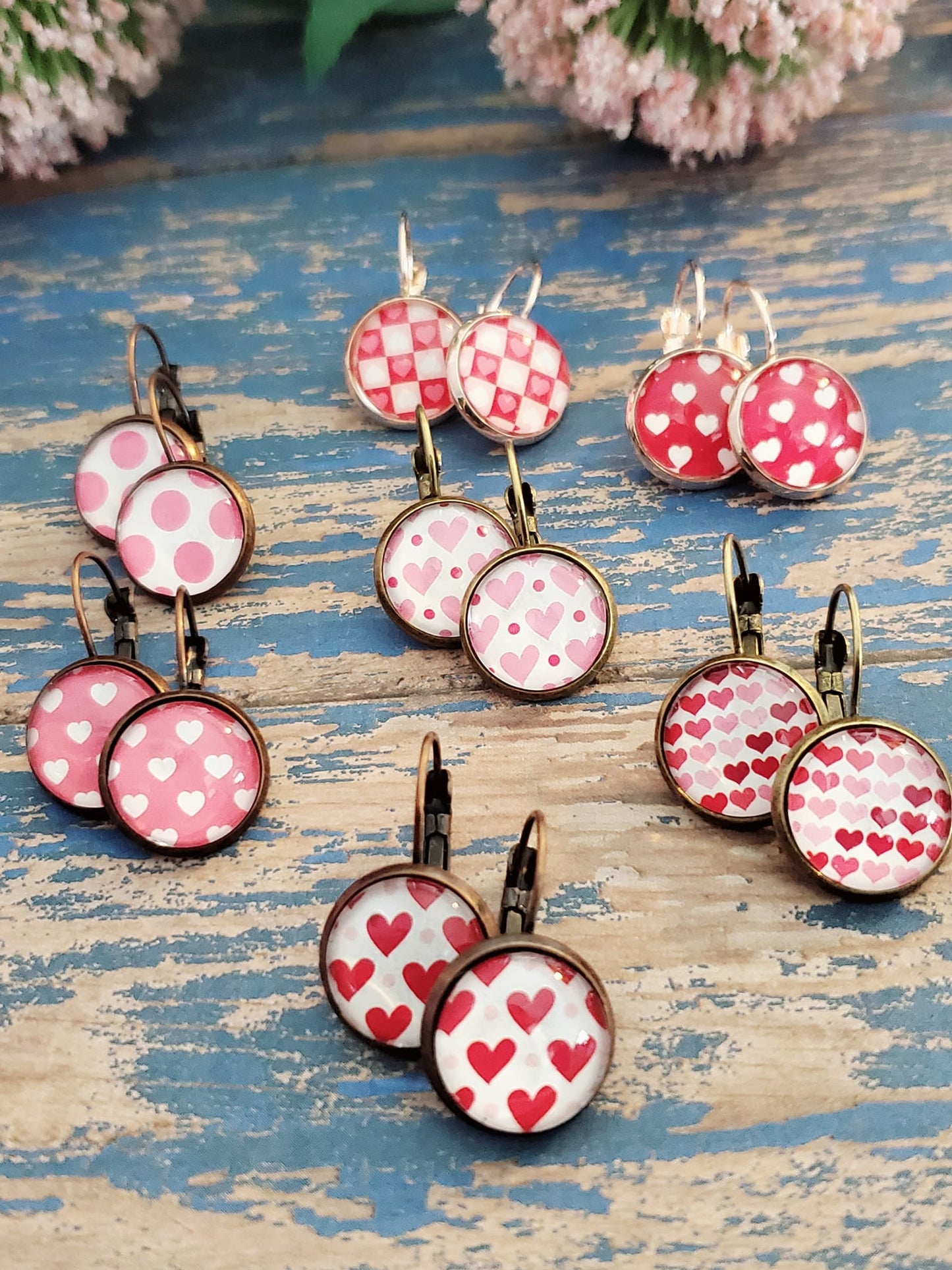 Valentine Lever Back Earrings - Style I
