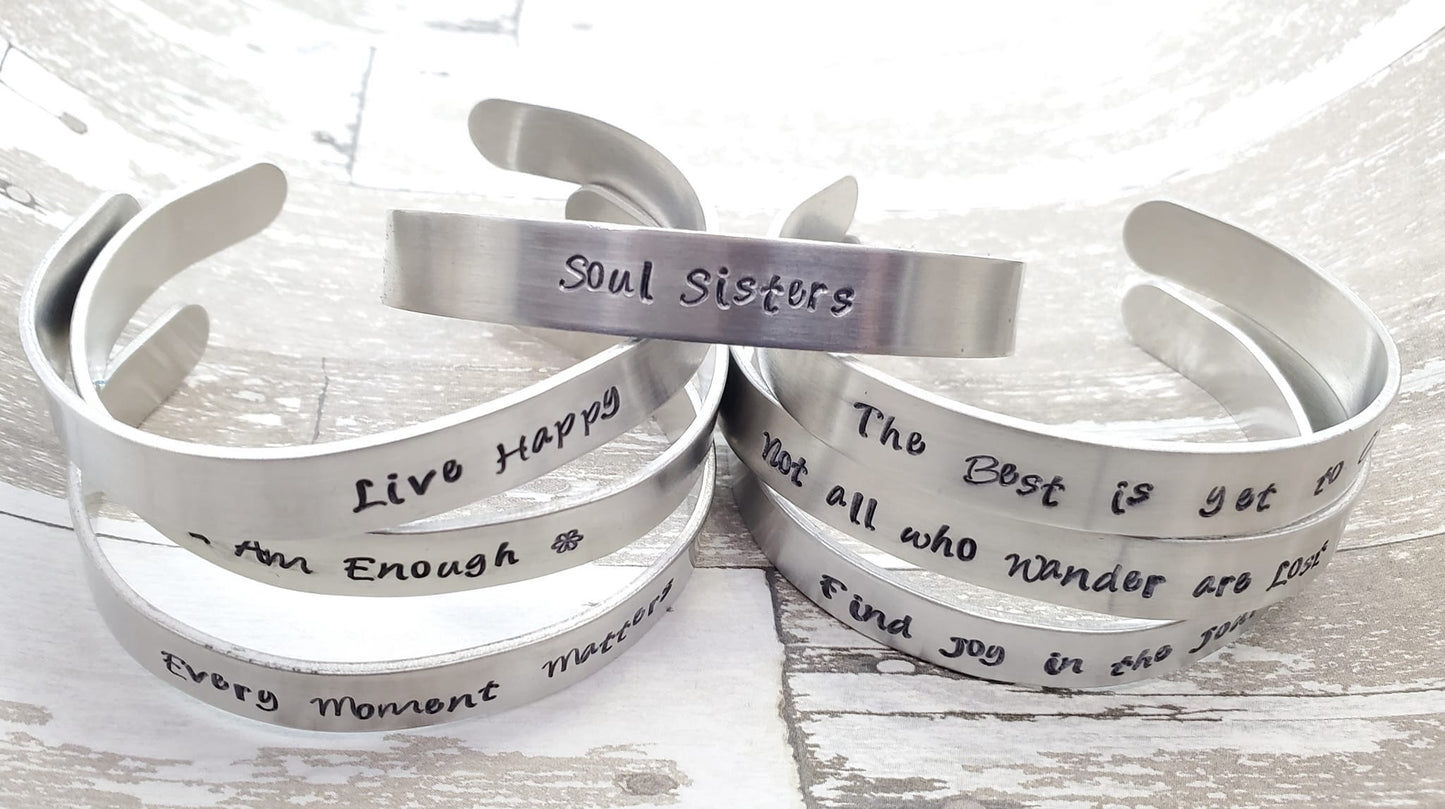 Custom Cuff Hand Stamped Bracelet