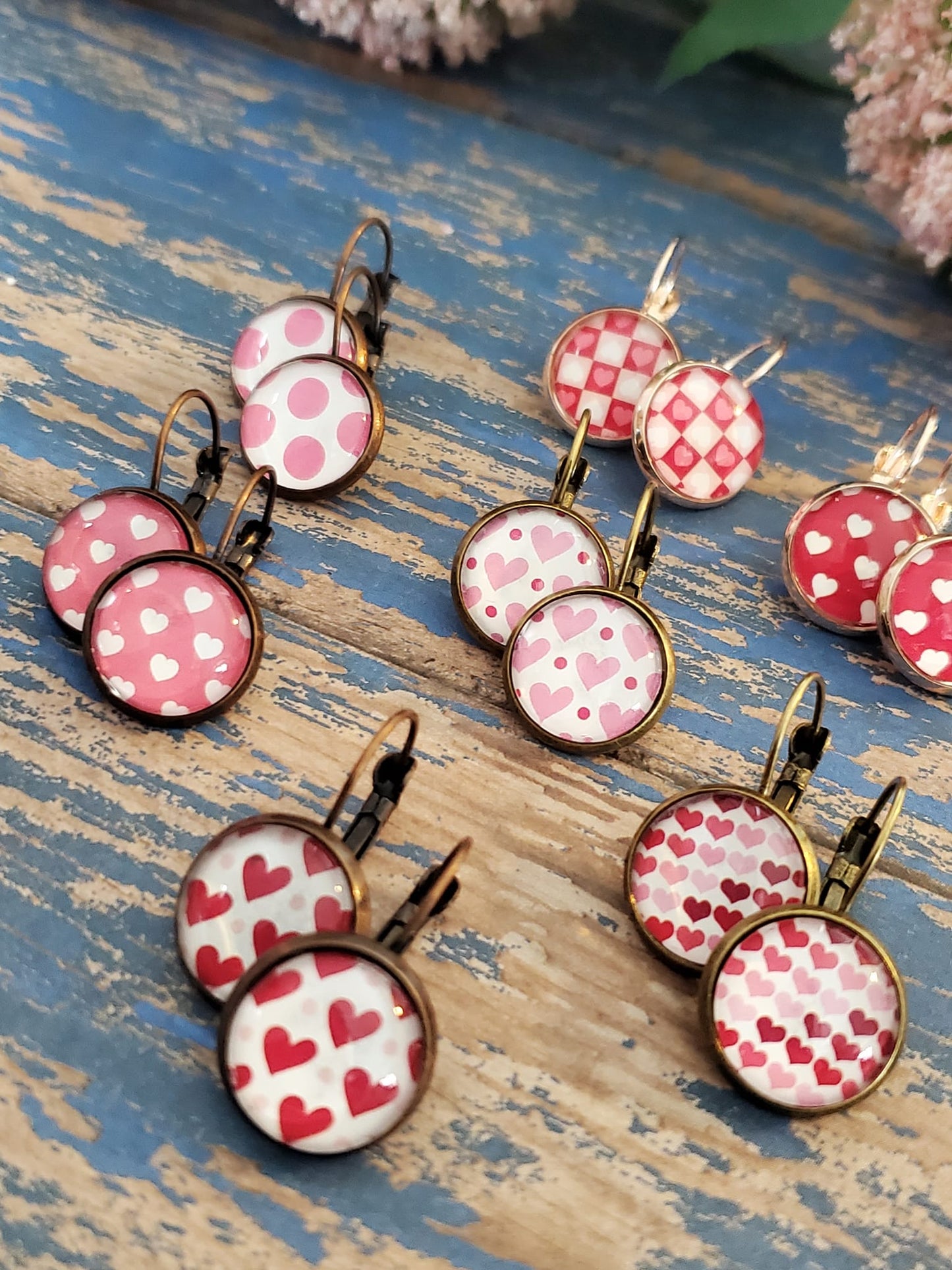 Valentine Lever Back Earrings - Style I