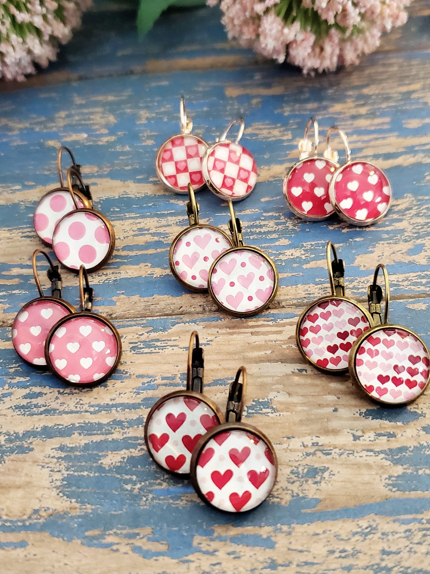 Valentine Lever Back Earrings - Style I