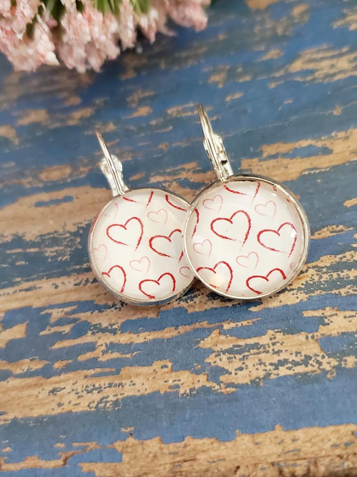 Valentine Lever Back Earrings - Style I