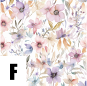 Floral Lever Back Earrings Light Purple