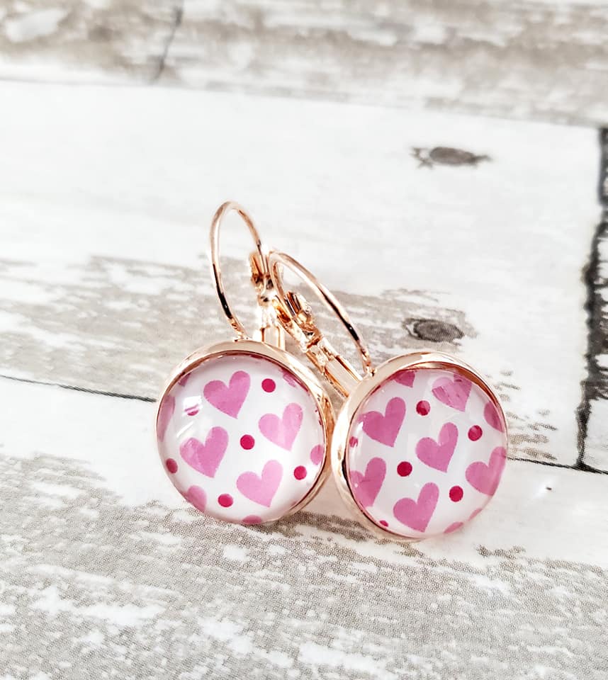 Valentine Lever Back Earrings - Style I