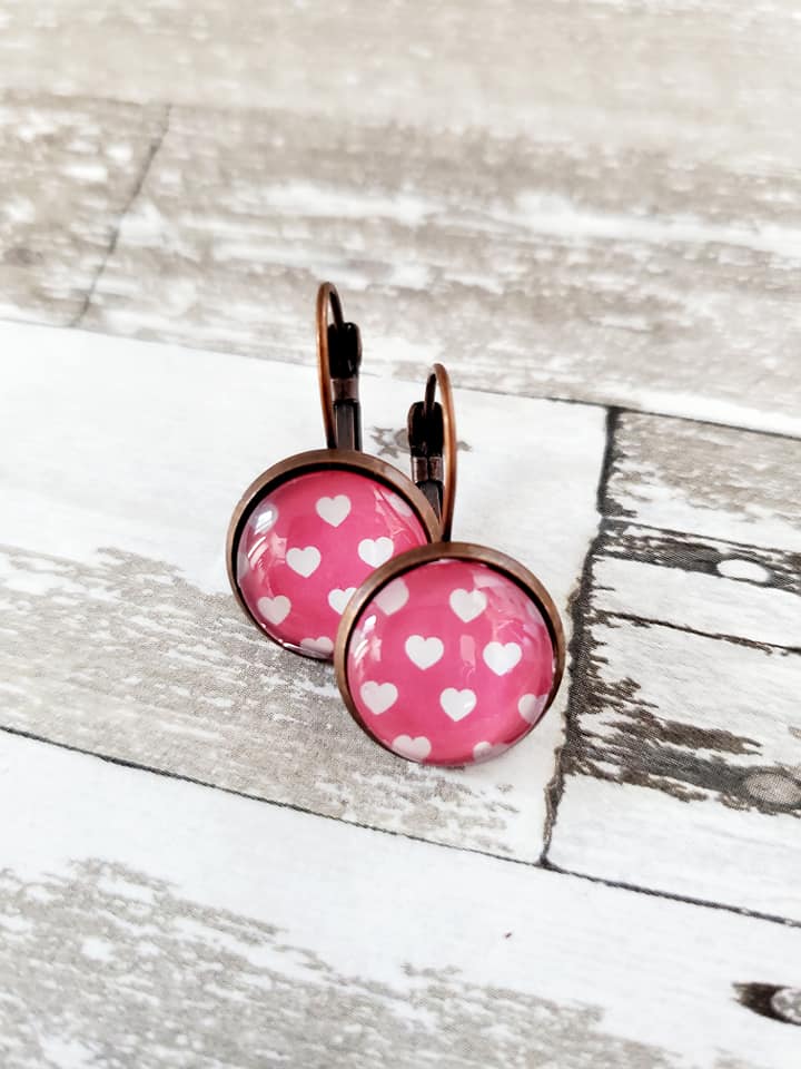 Valentine Lever Back Earrings - Style F