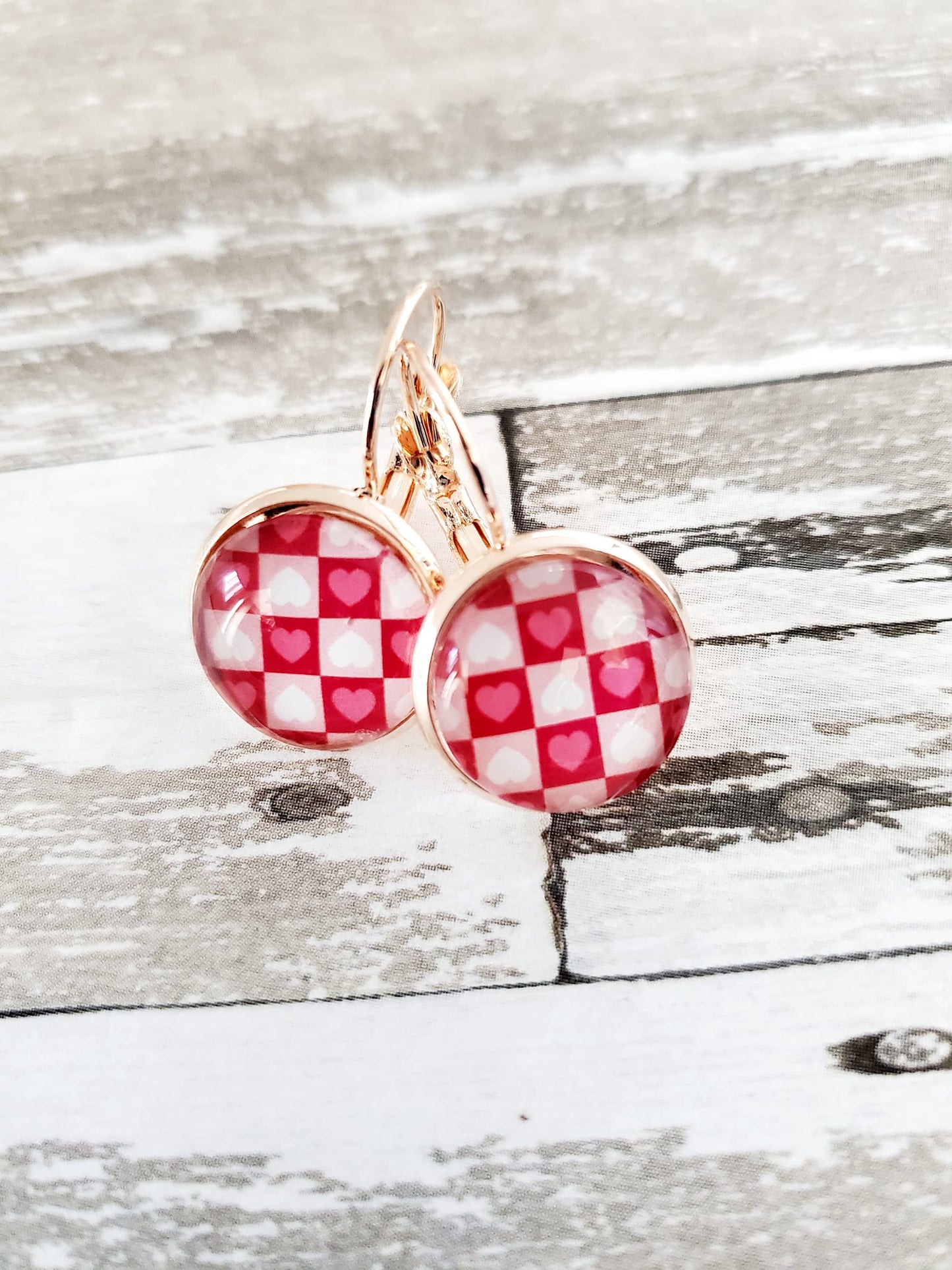 Valentine Lever Back Earrings - Style W