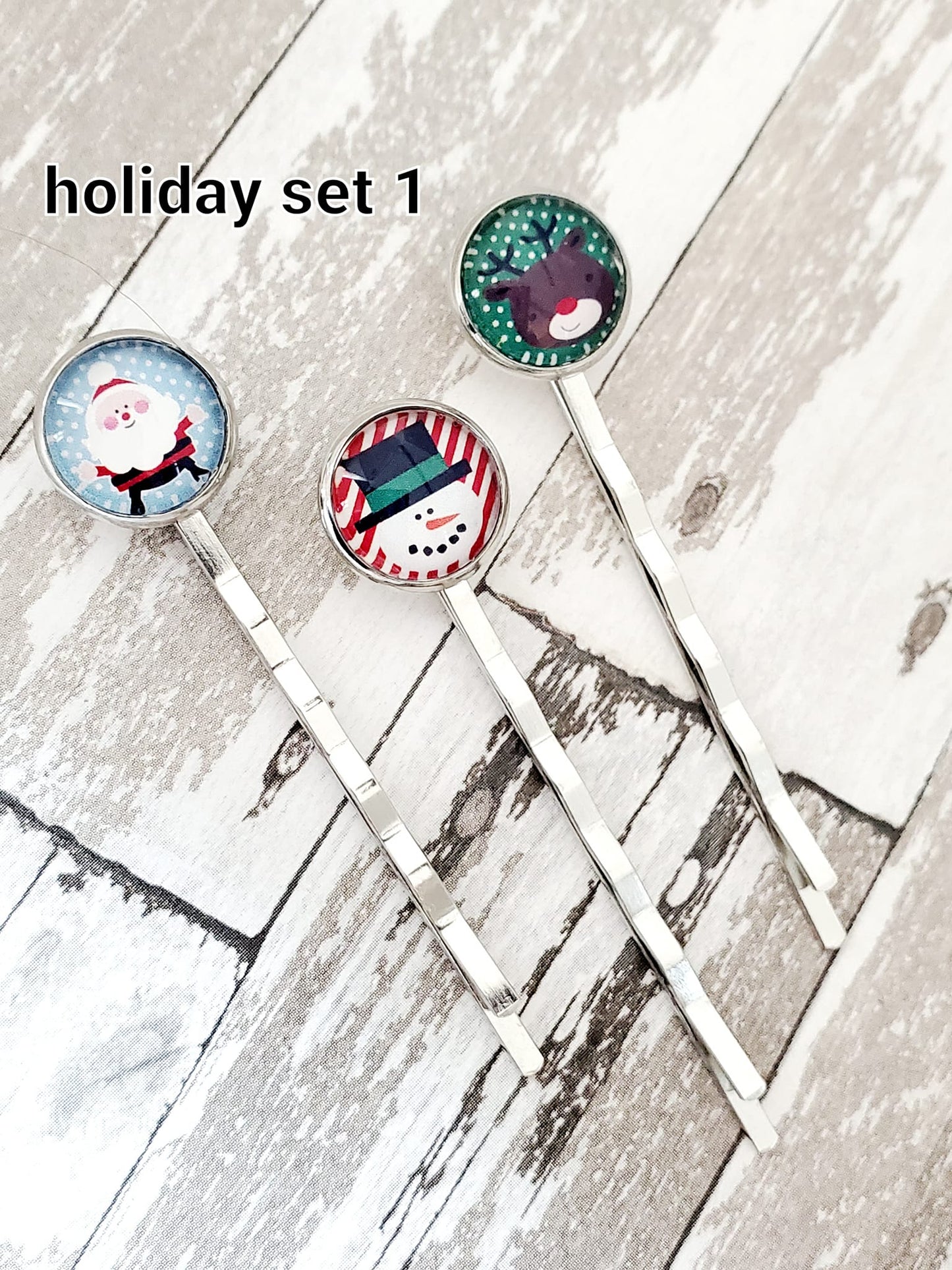 Hair Pins - Holiday Set #1 (Set of 3)