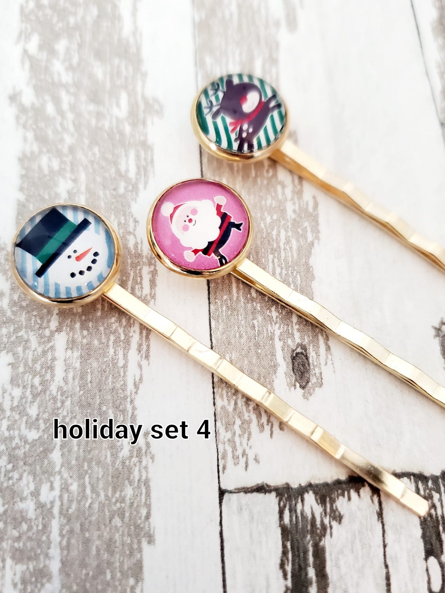 Hair Pins - Holiday Set #4 (Set of 3)