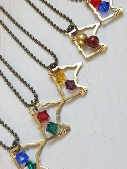 Minnesota Proud Necklaces, Gopher, Twins, Wild, Vikings, Timberwolves