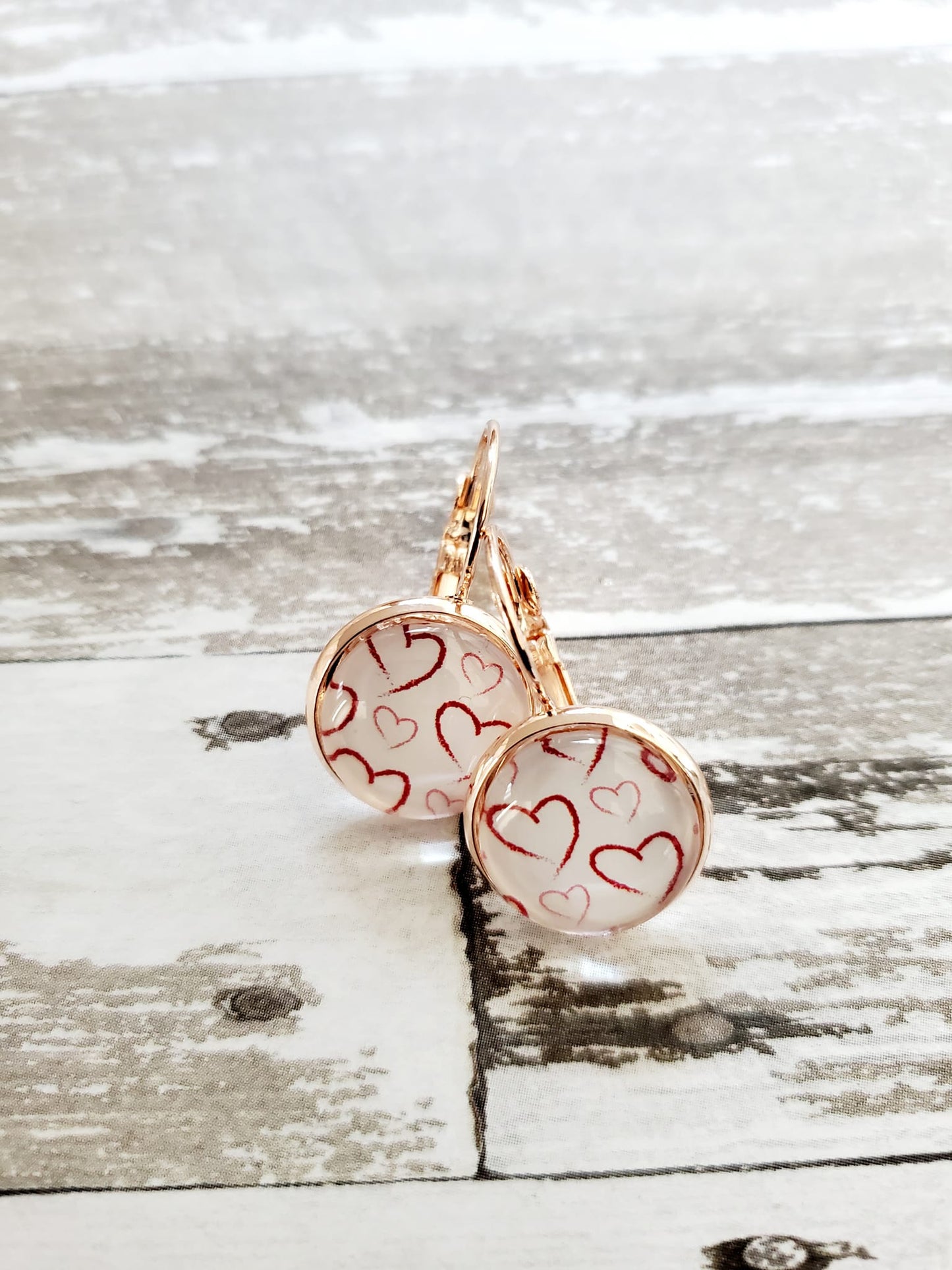 Valentine Lever Back Earrings - Style I