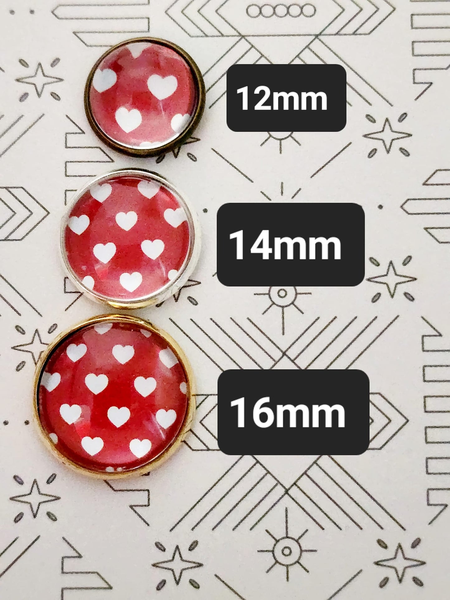 Valentine Lever Back Earrings - Style I