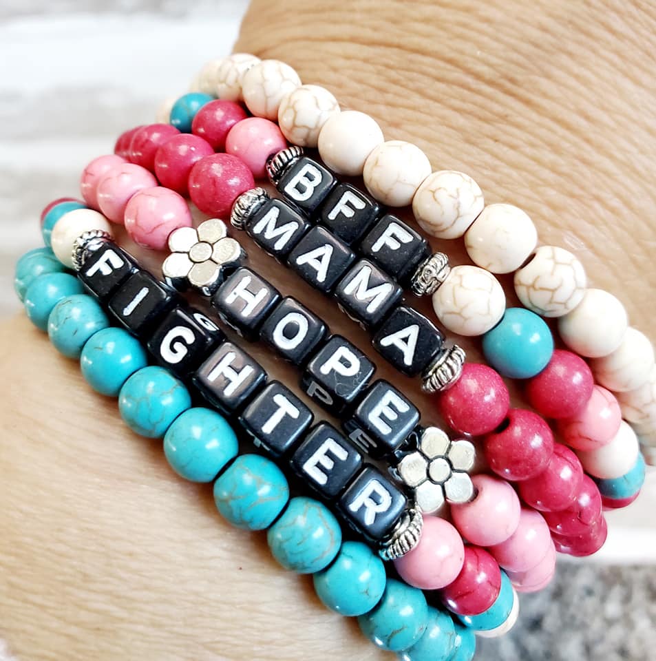 Beaded Inspirational Mantra Bracelet