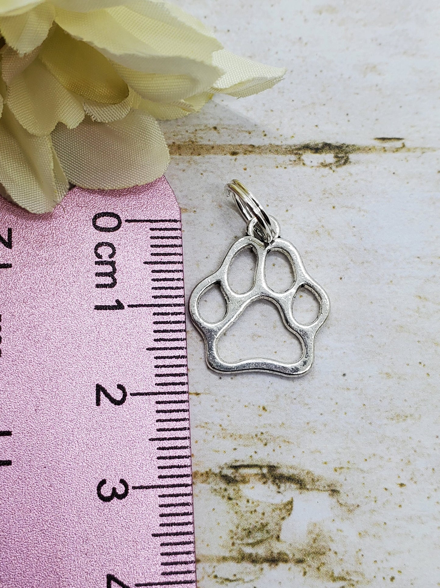 Paw Print Charm, Charm Bracelet, Tiger, Paw, Bear, Roar, Panther, Sports Mom, Team