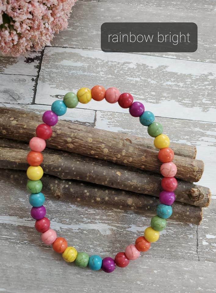 Beaded Inspirational Mantra Bracelet