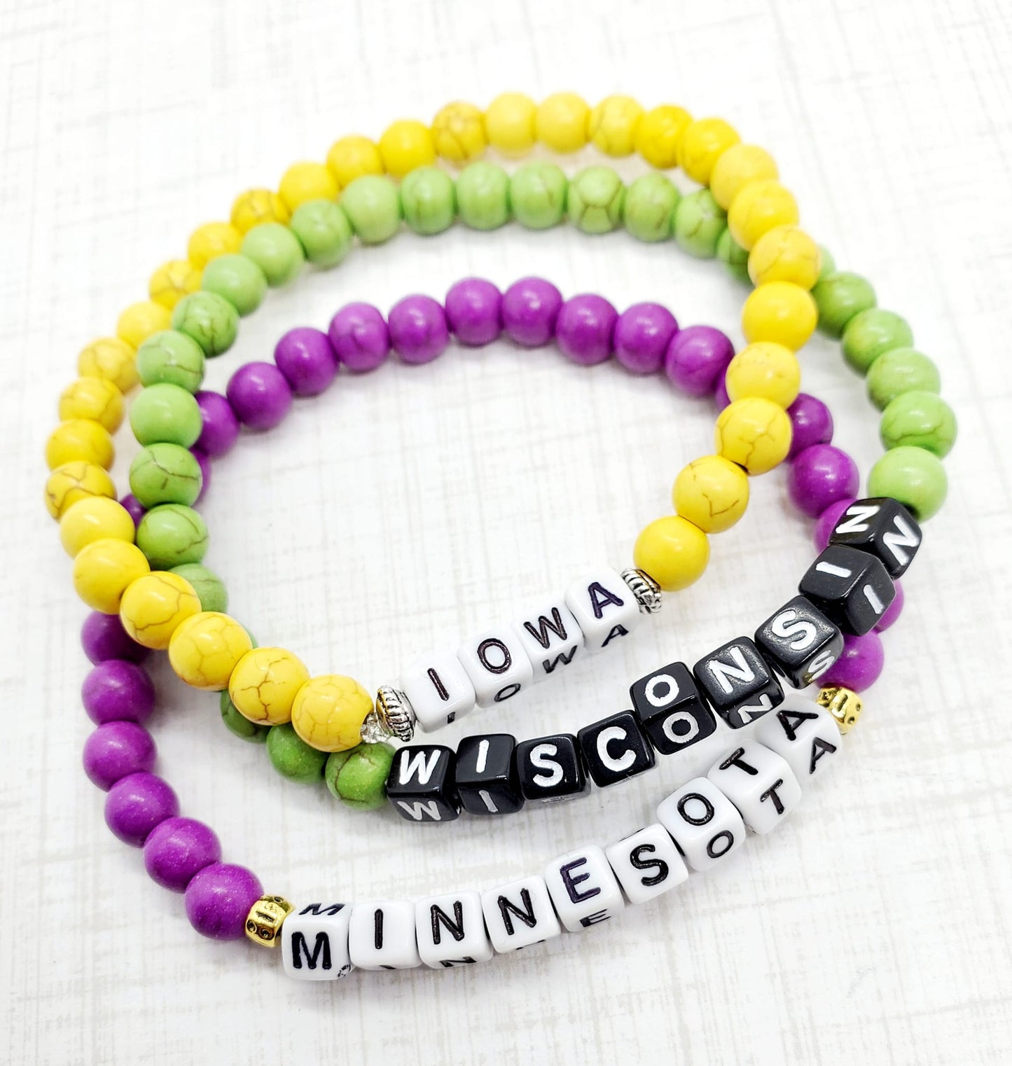 Beaded Inspirational Mantra Bracelet