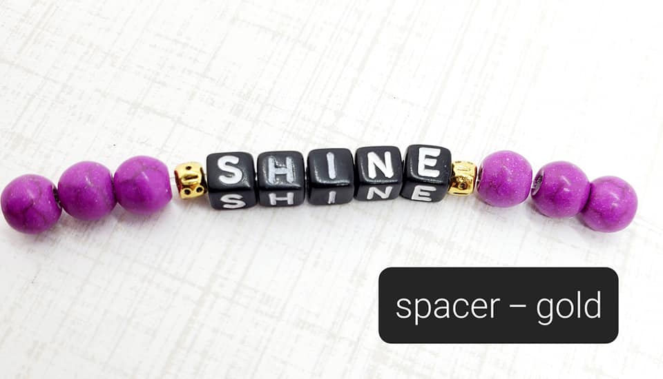 Beaded Inspirational Mantra Bracelet