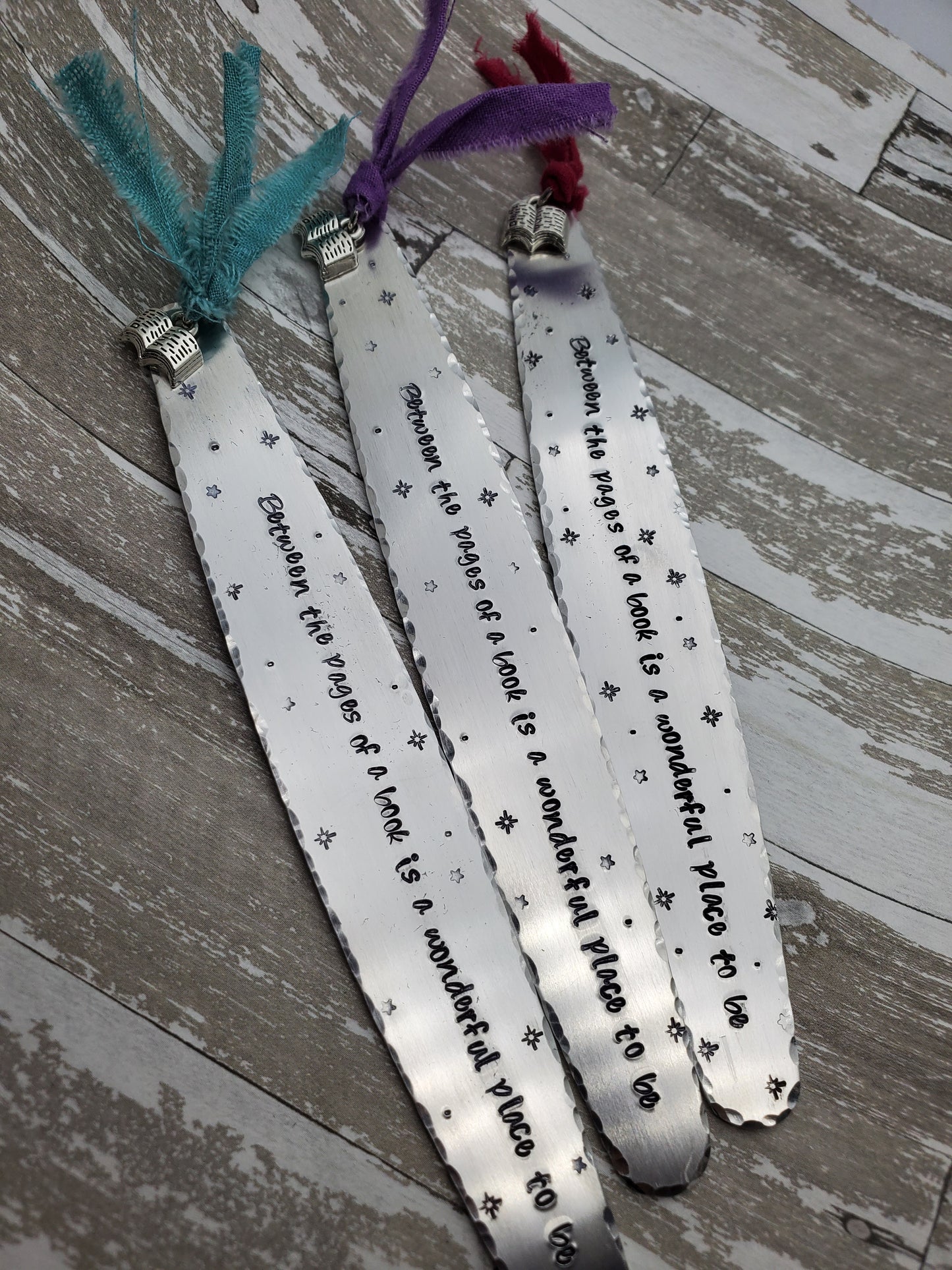 Hand Stamped Bookmarks with Fun Sayings