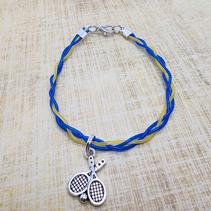 Tennis String Braclet with Charm Unique