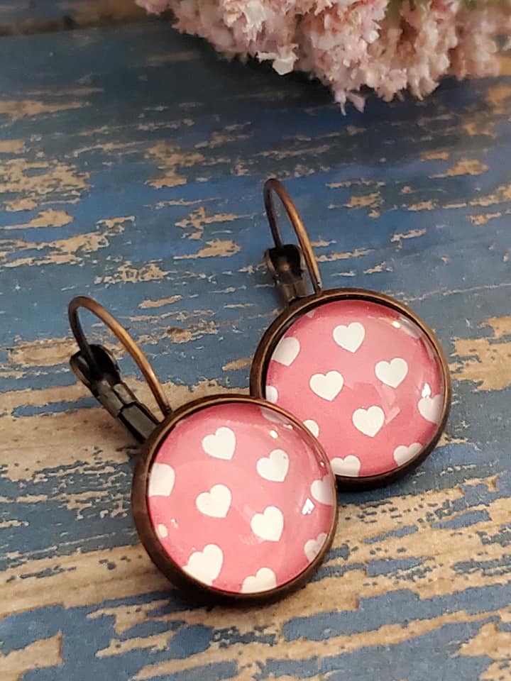 Valentine Lever Back Earrings - Style W