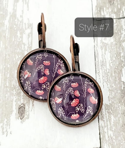 Mandala Style #7 - Lever Back Earrings