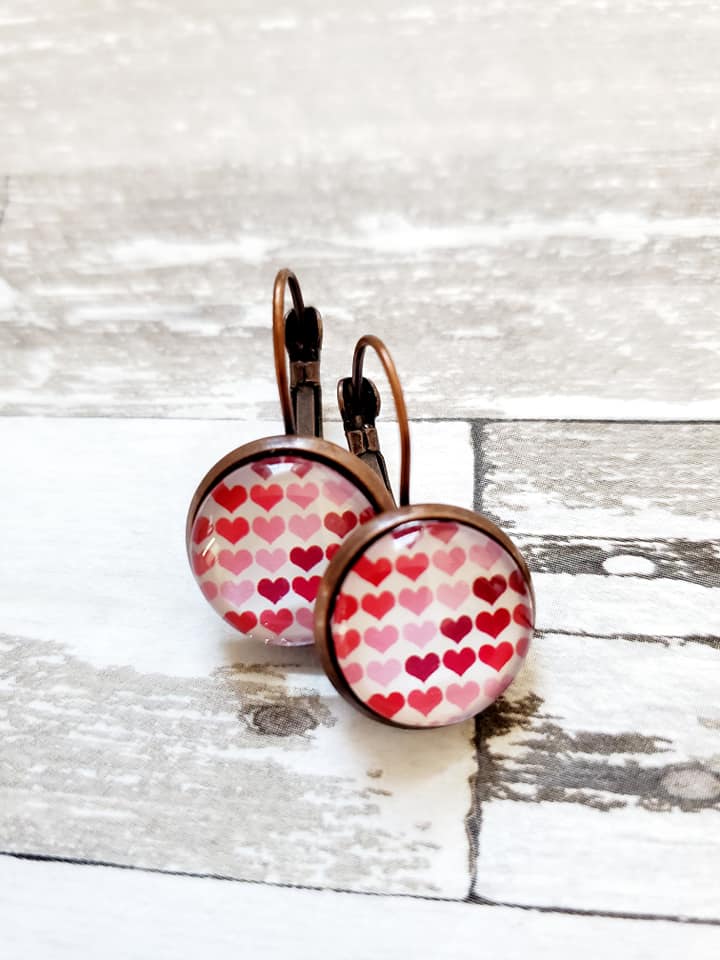 Valentine Lever Back Earrings - Style U