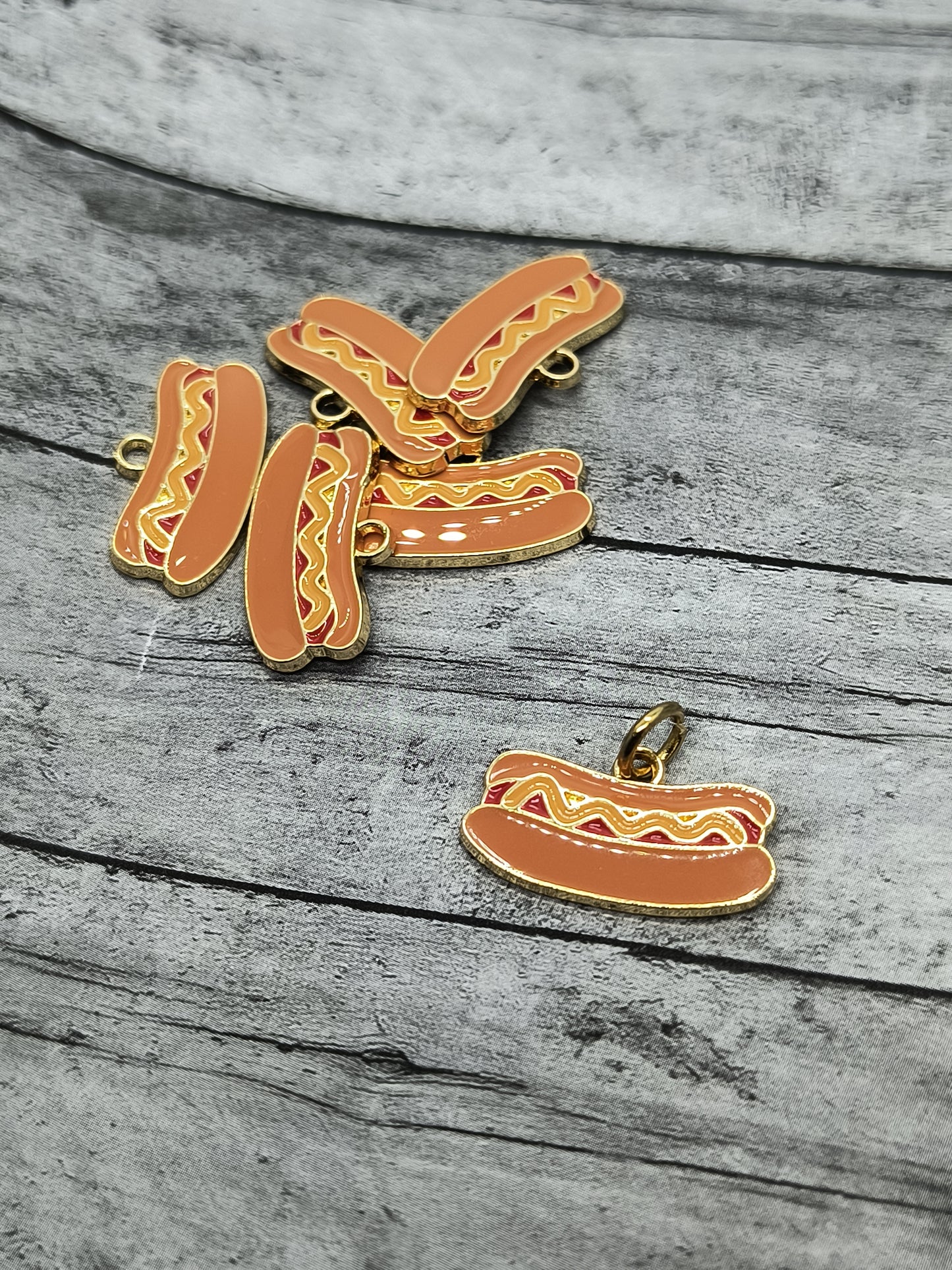 Hot Dog Charms