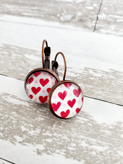 Valentine Lever Back Earrings - Style I