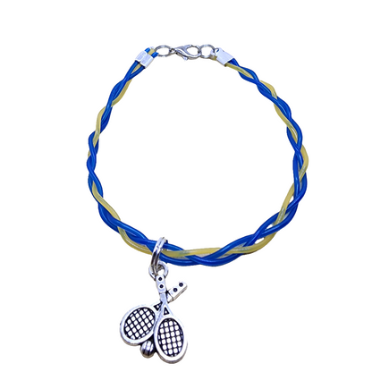 Tennis String Braclet with Charm Unique